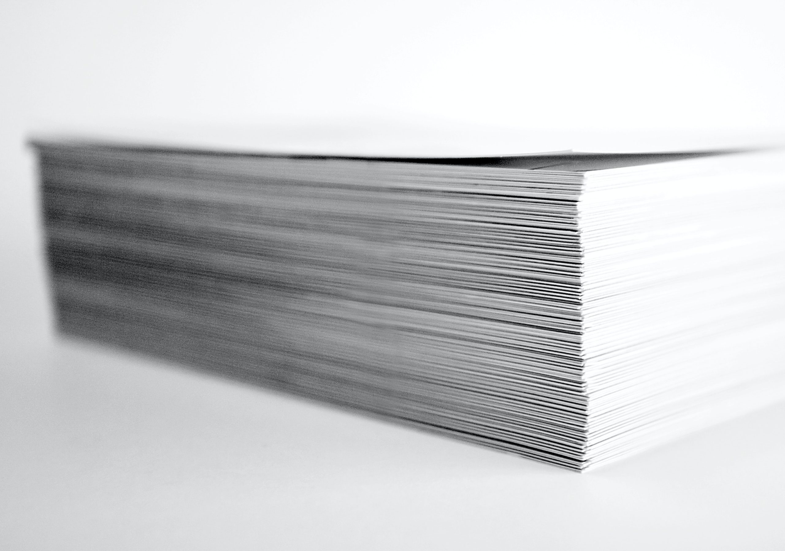 Stack of resumes