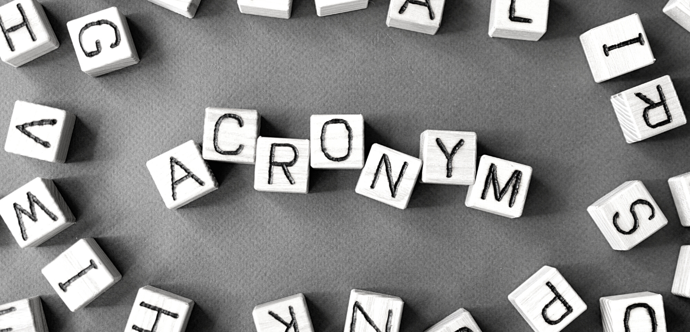 Acronyms are bad for marketing